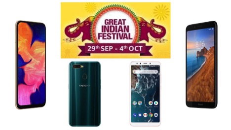 TOP 5 BUDGET SMARTPHONE DEALS DURING AMAZON GREAT INDIAN FESTIVAL SALE 2019