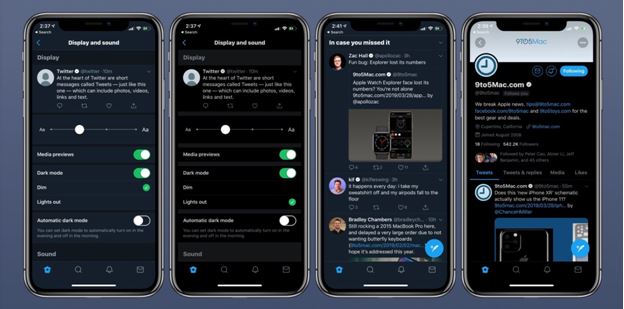 How to enable dark mode for Twitter