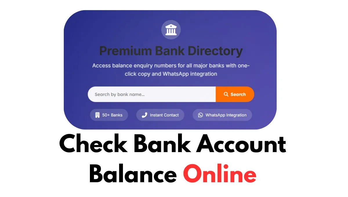 How to Check Bank Account Balance Online – Simple Guide in Telugu