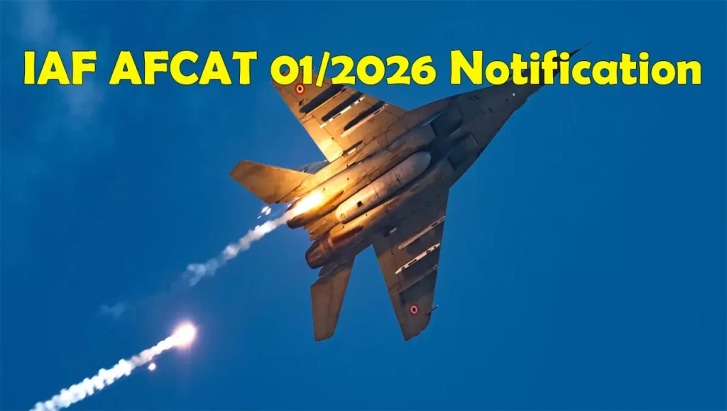 IAF AFCAT 01/2026 Notification