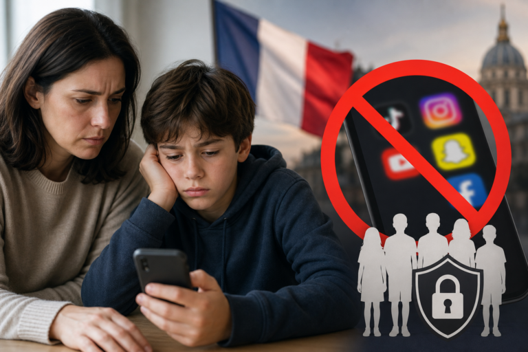 France will ban social media for children under 15 - Featured image for article