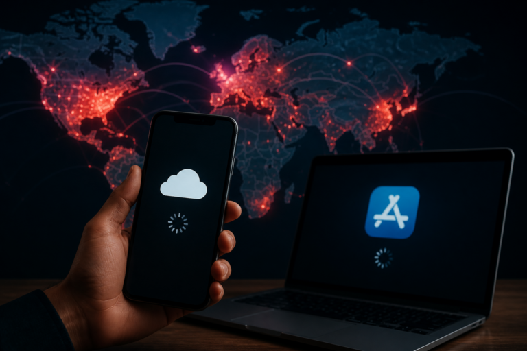 Apple services outage - Featured image for article