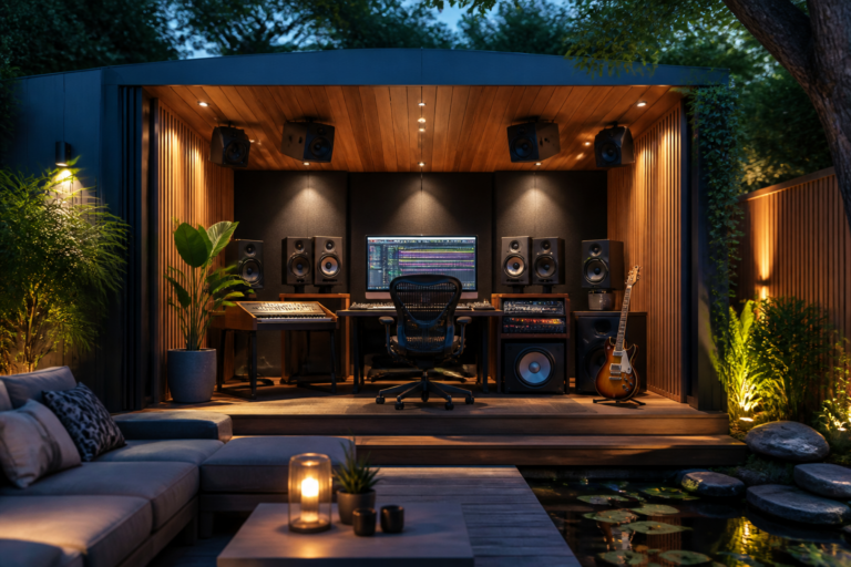 Dolby Atmos backyard music studio - Featured image for article