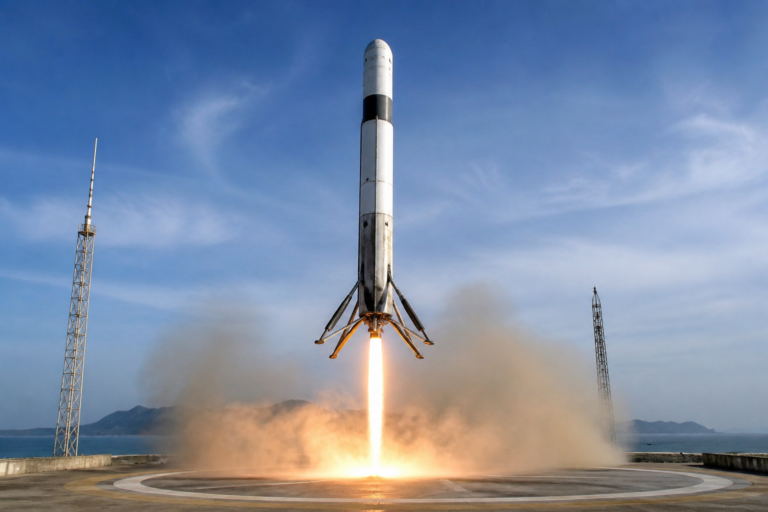 China reusable rocket landing - Featured image for article
