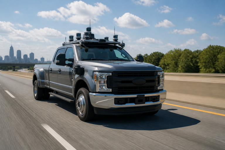Self driving Ford F250 truck - Featured image for article