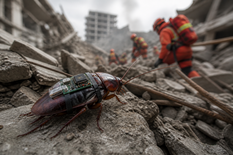 cyborg cockroaches life saving - Featured image for article